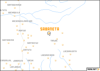 map of Sabaneta