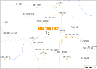 map of Sabanetica