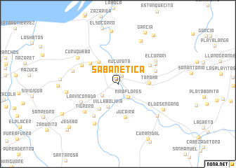 map of Sabanetica