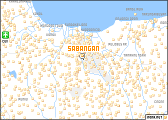 map of Sabangan