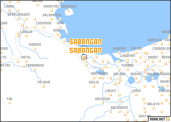 map of Sabangan