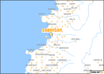 map of Sabangan