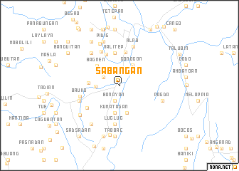 map of Sabangan