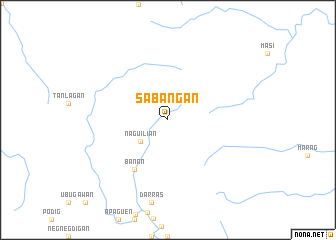 map of Sabangan