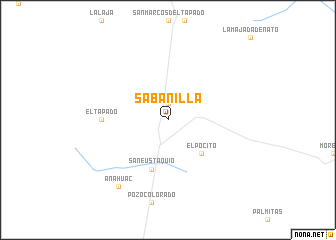 map of Sabanilla