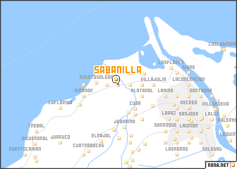 map of Sabanilla