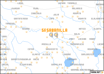 map of Sabanilla