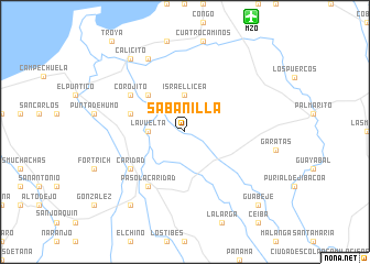 map of Sabanilla