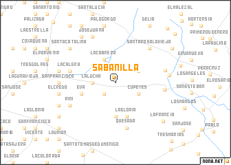 map of Sabanilla