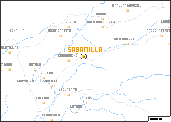 map of Sabanilla