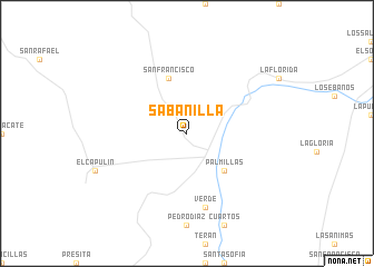 map of Sabanilla