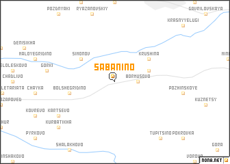 map of Sabanino