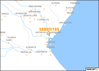 map of Sabanitas