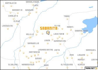 map of Sabanita