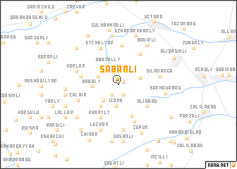 map of Şabanlı