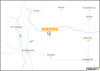 map of Sabanno
