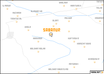 map of Sabanur