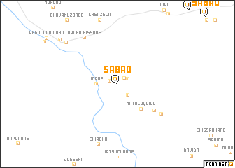 map of Sabão