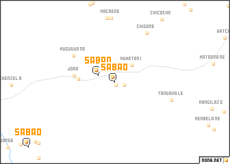 map of Sabão