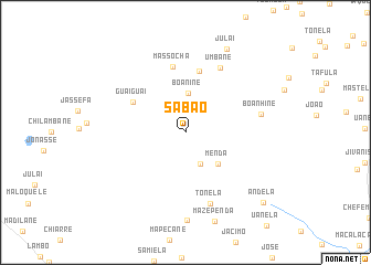 map of Sabão