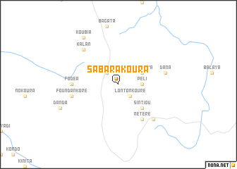 map of Sabara Koura