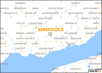 map of Sabariszőlő