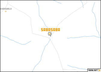 map of Saba-Saba