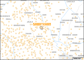 map of Sābat Khān