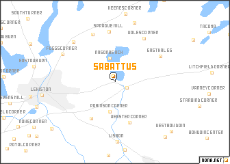 map of Sabattus