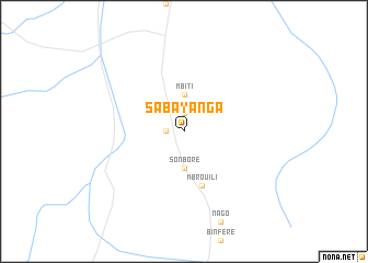 map of Sabayanga