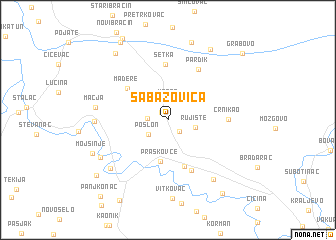 map of Sabazovica