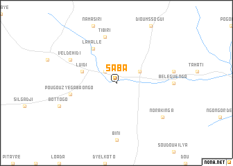 map of Saba