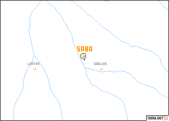 map of Saba