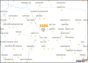 map of Sābā