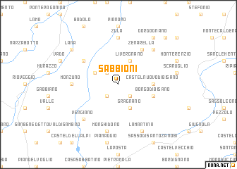 map of Sabbioni