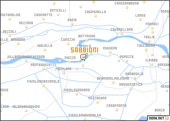 map of Sabbioni