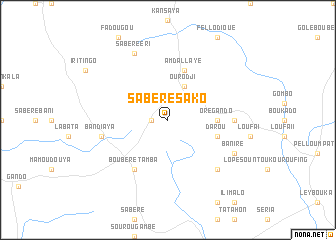 map of Sabéré Sako