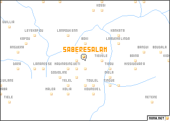 map of Sabéré Salam