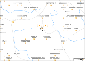 map of Sabéré