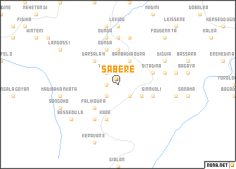 map of Sabéré