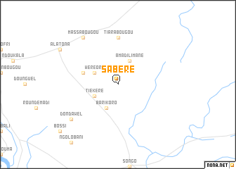 map of Sabéré