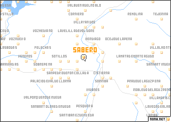 map of Sabero