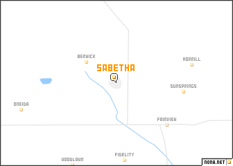 map of Sabetha