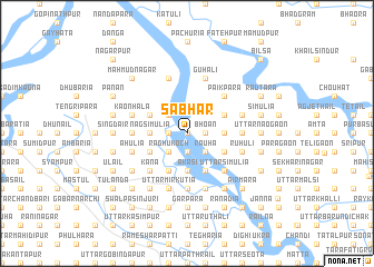 map of Sābhār