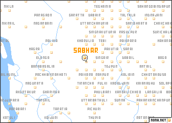 map of Sābhār