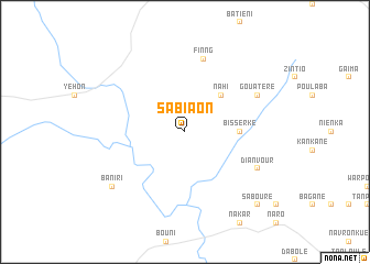 map of Sabiaon