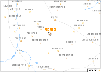 map of Sabiá