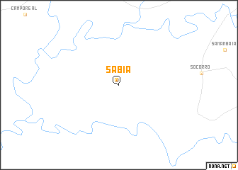 map of Sabiá