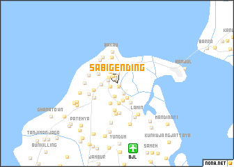 map of Sabigending