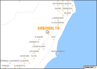 map of Sabina Alta